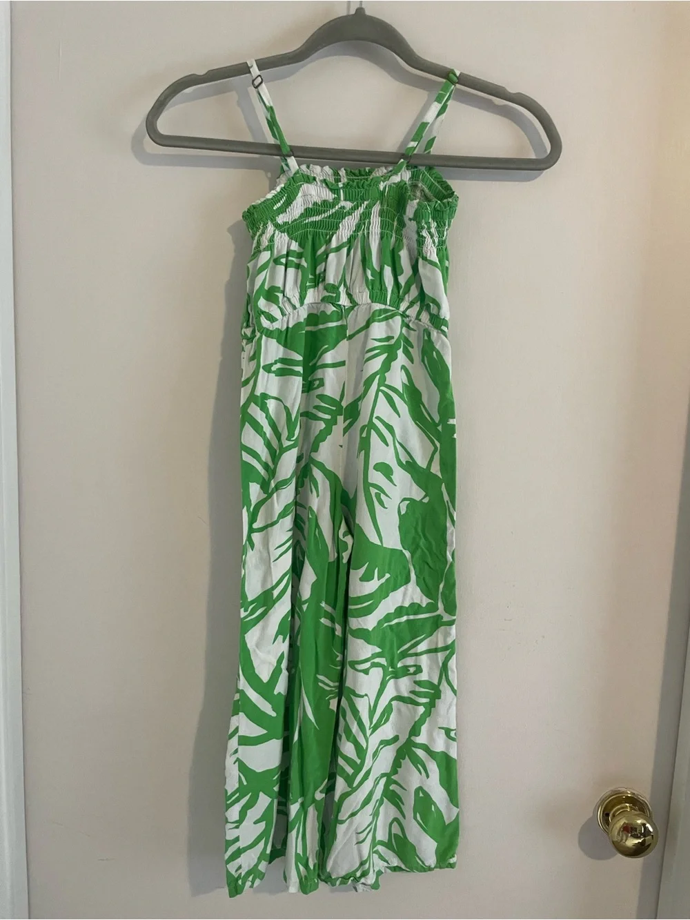 Lilly Pulitzer for Target Green Palm Print Jumpsuit 20th Anniversary Girls Small